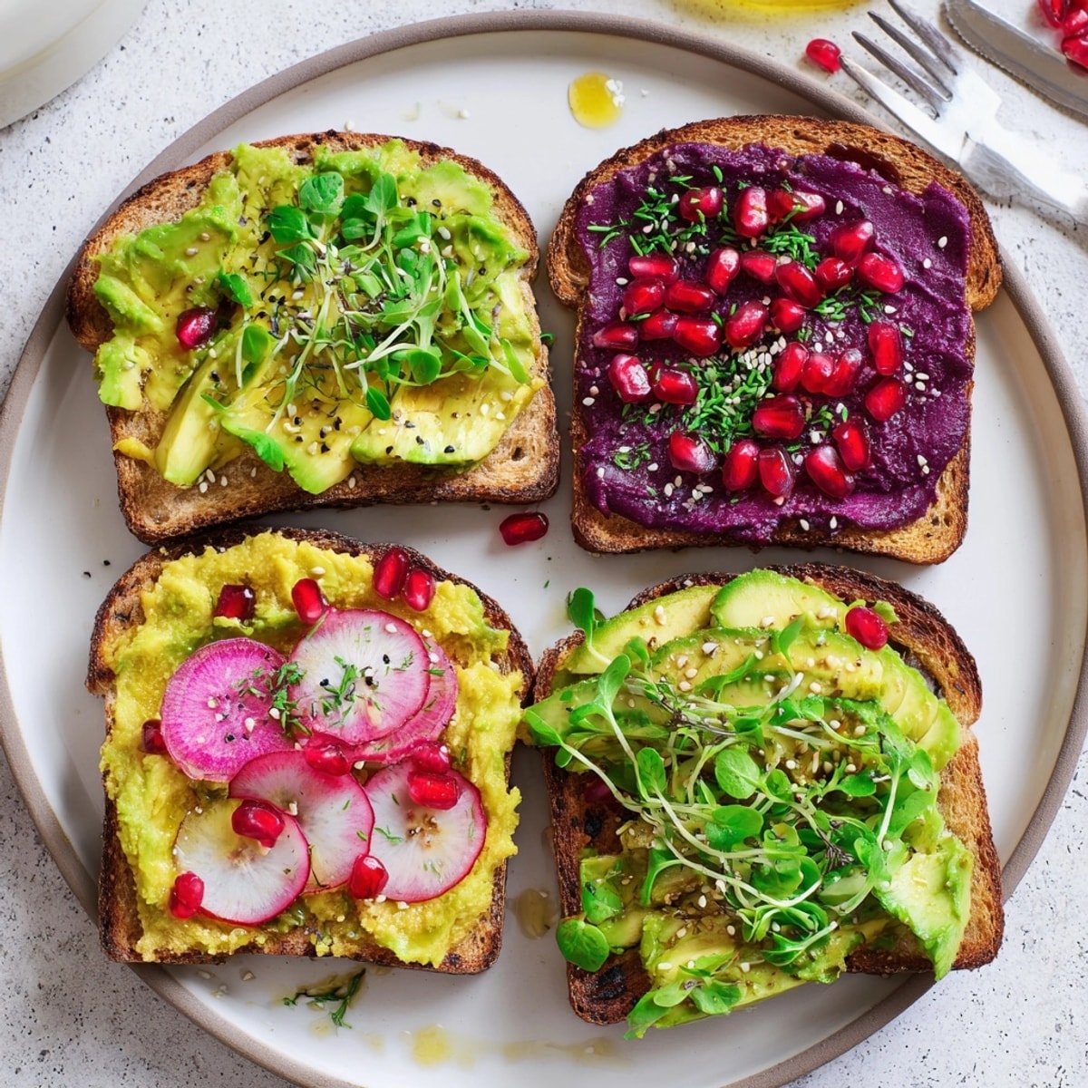 Golden Bright &amp; Bold Breakfast Toasts displayed, a refreshing combination of sweet and savory.
