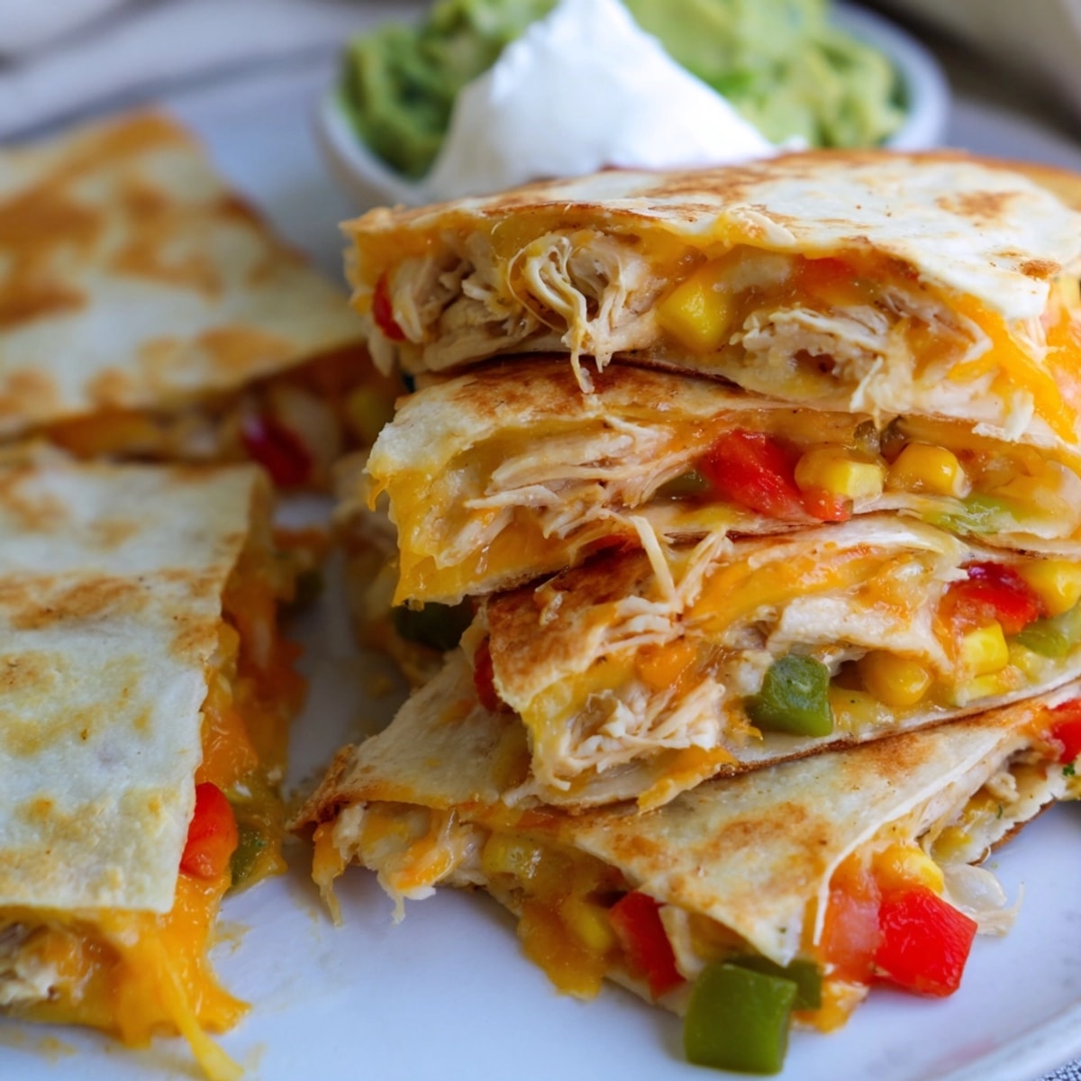Oven-baked Sheet Pan Quesadillas, golden brown and crispy, layered with melted cheese and colorful peppers.