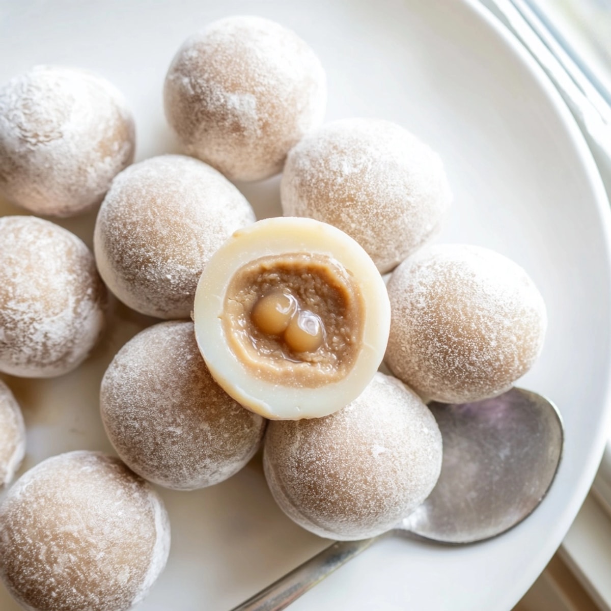 Japanese-Taiwanese fusion dessert: tasting Bubble Tea Mochi, a sweet and chewy delight.