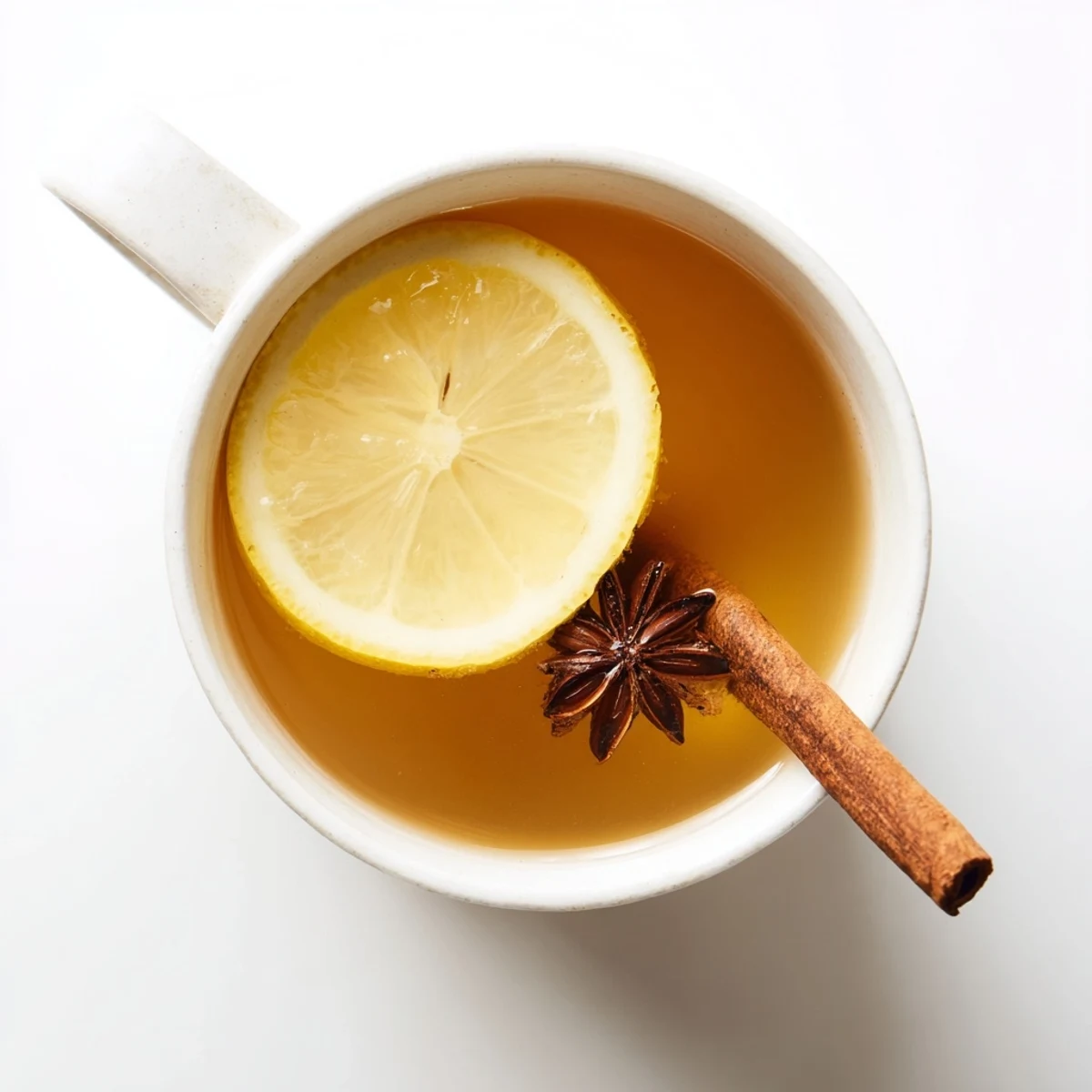 Steaming Spiced Hot Toddy, garnished with lemon and star anise, invites a cozy, comforting sip.