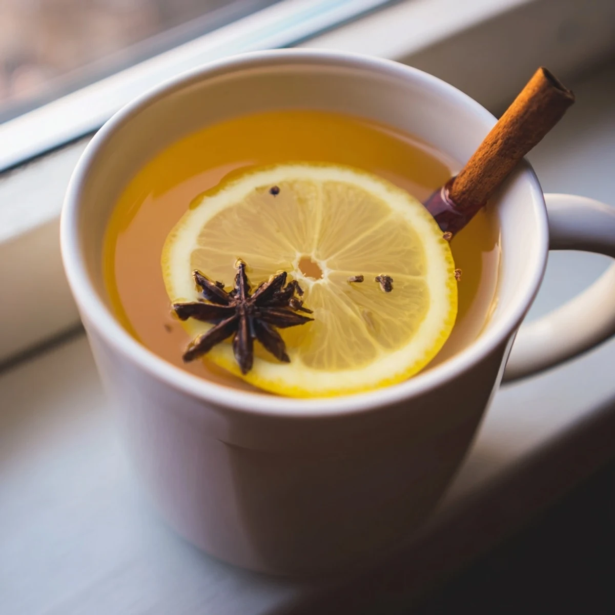 Fragrant Spiced Hot Toddy recipe, with warm hues from spices, ready for a delicious, healthy drink.