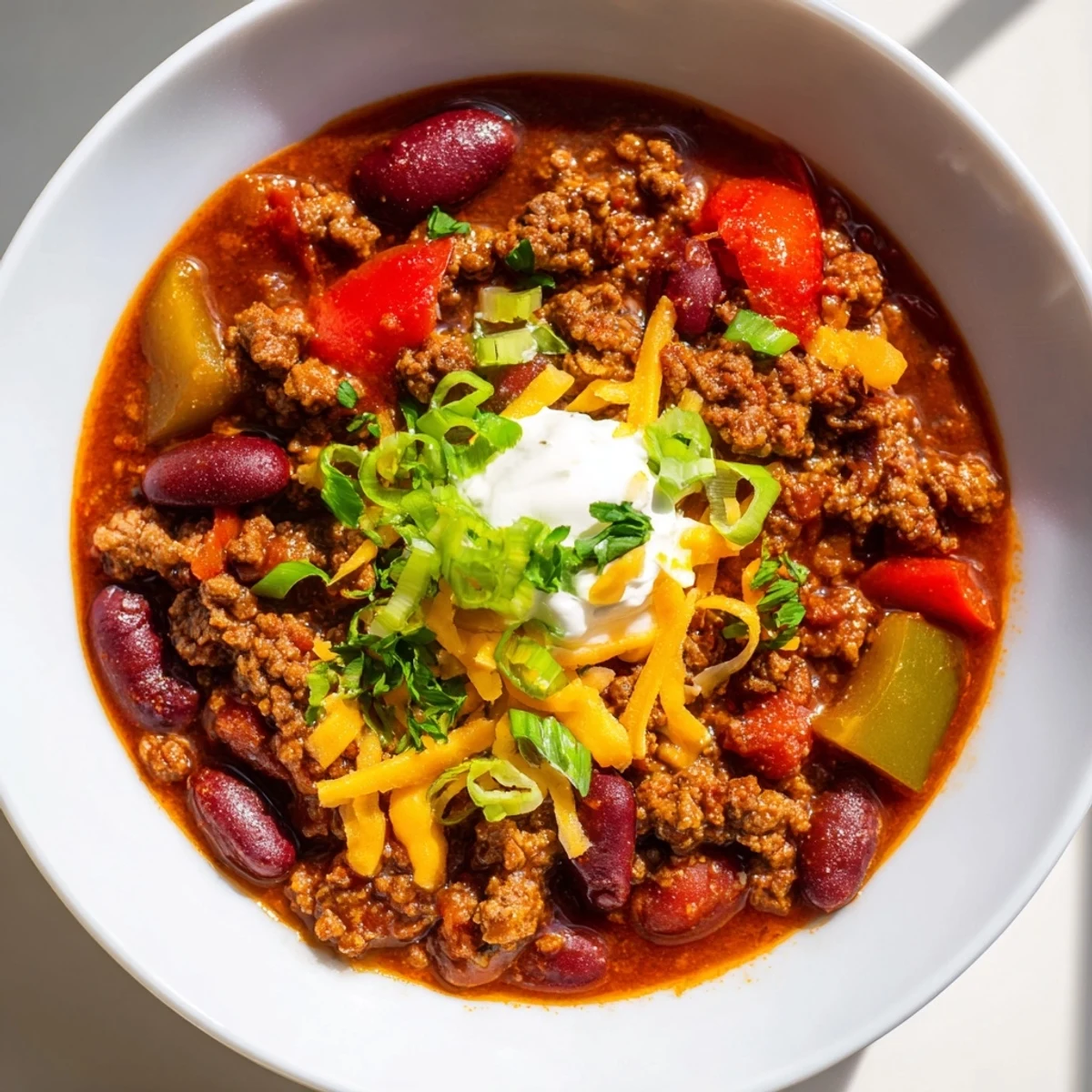Spicy Beef Bean Chili