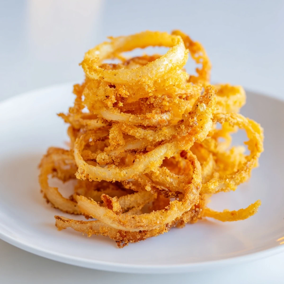 Golden Crunchy Onion Crisps