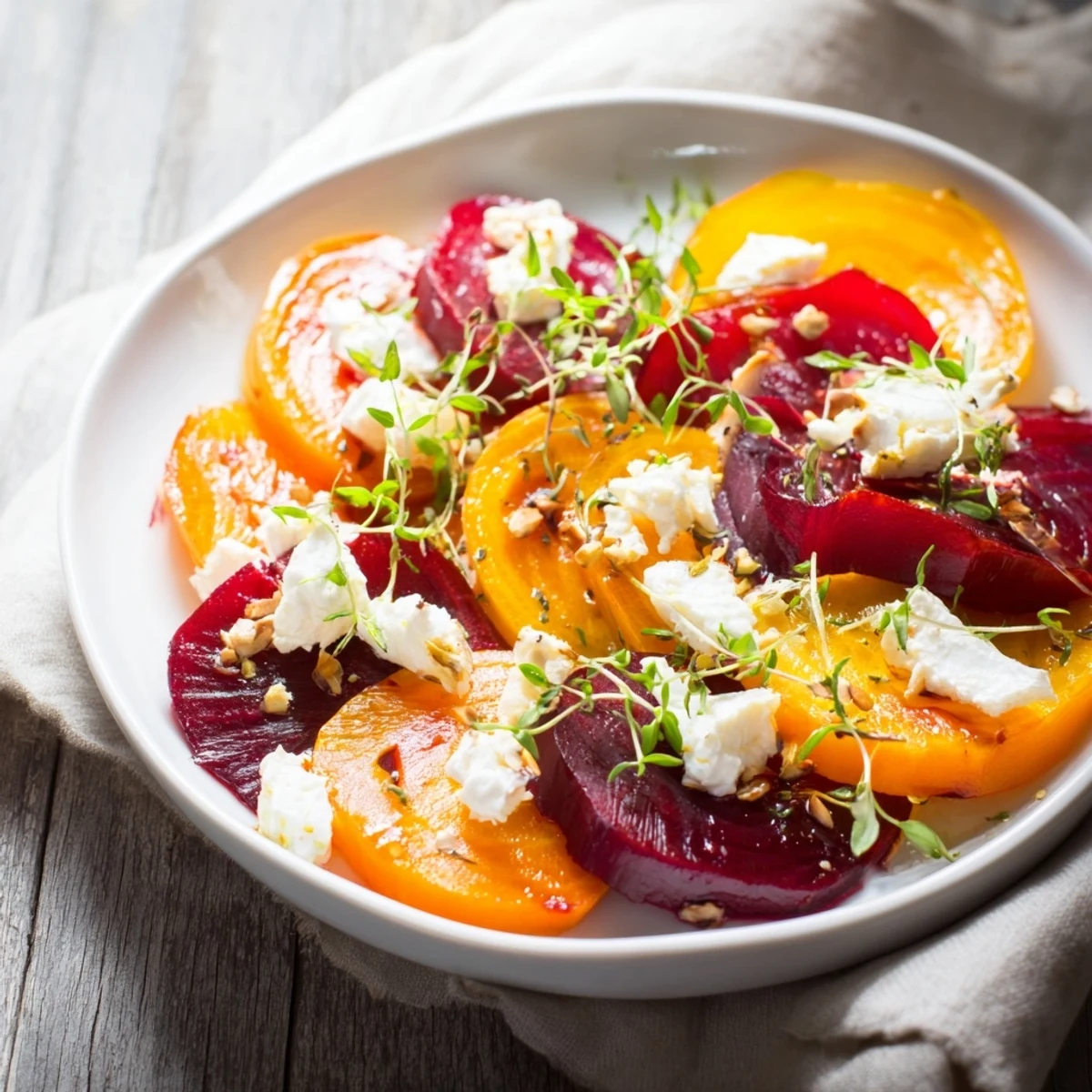 Roasted Beet Goat Cheese Stack