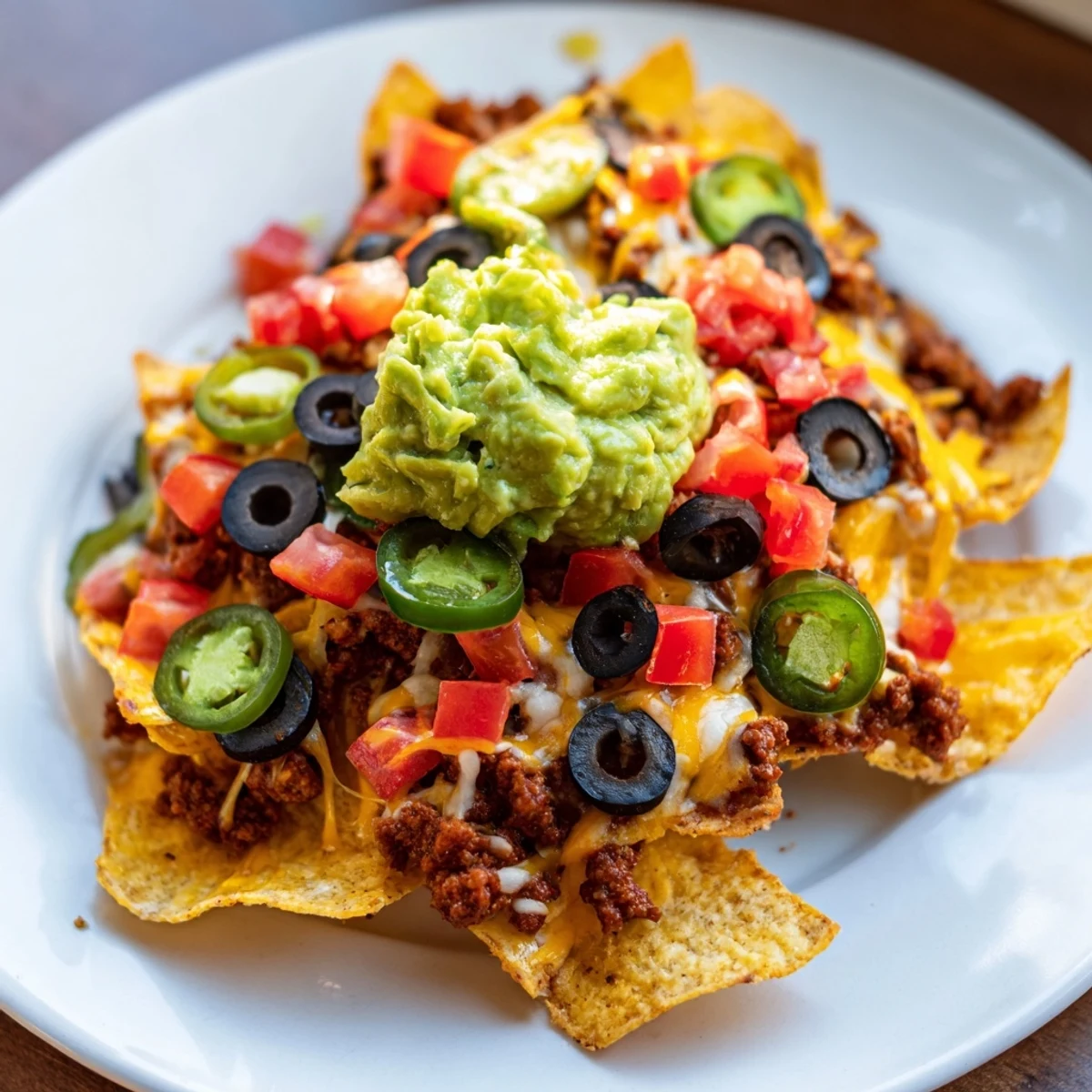 Beef Nachos Guacamole