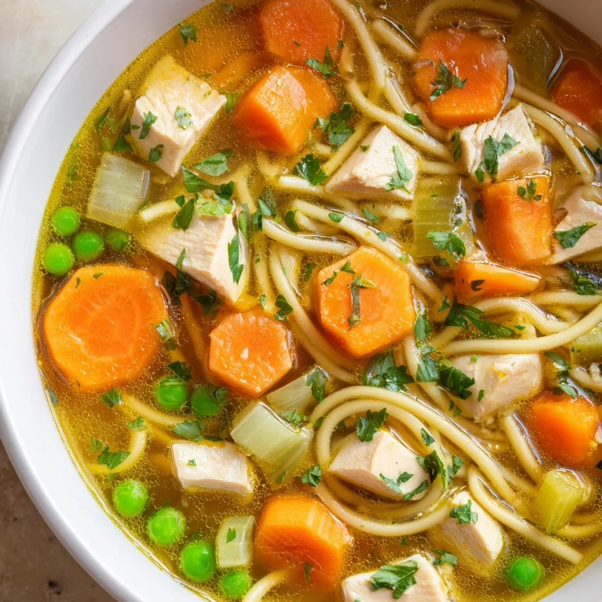 Chicken Noodle Soup Veggies