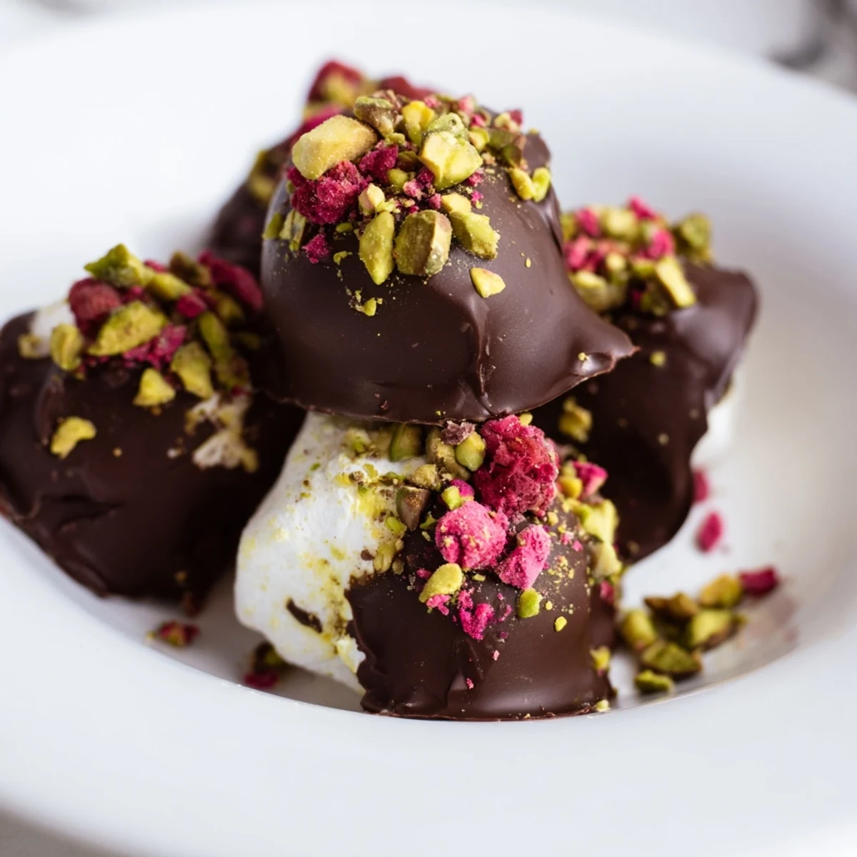 Chocolate Dipped Marshmallows