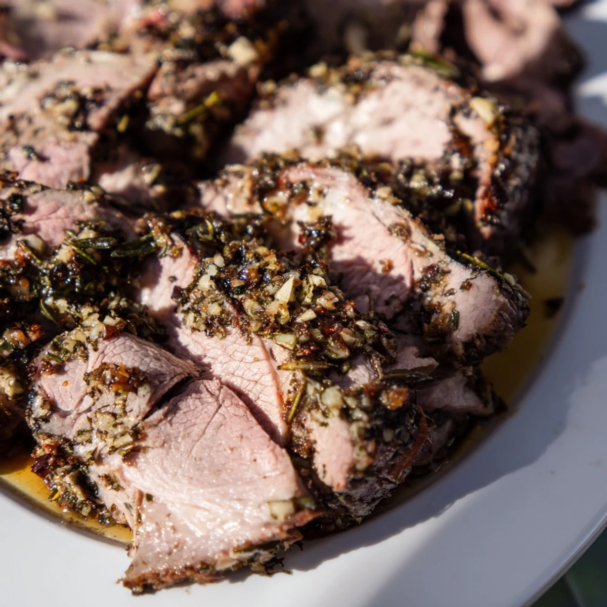 Roasted Leg Lamb Anchovy