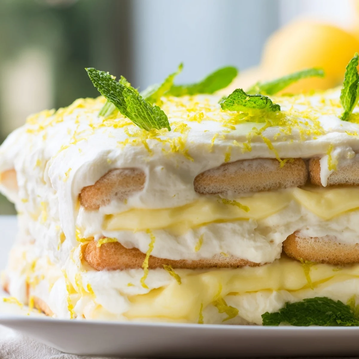 This easy Lemon Tiramisu recipe features tangy lemon zest and a bright mascarpone filling, ideal for dessert lovers.