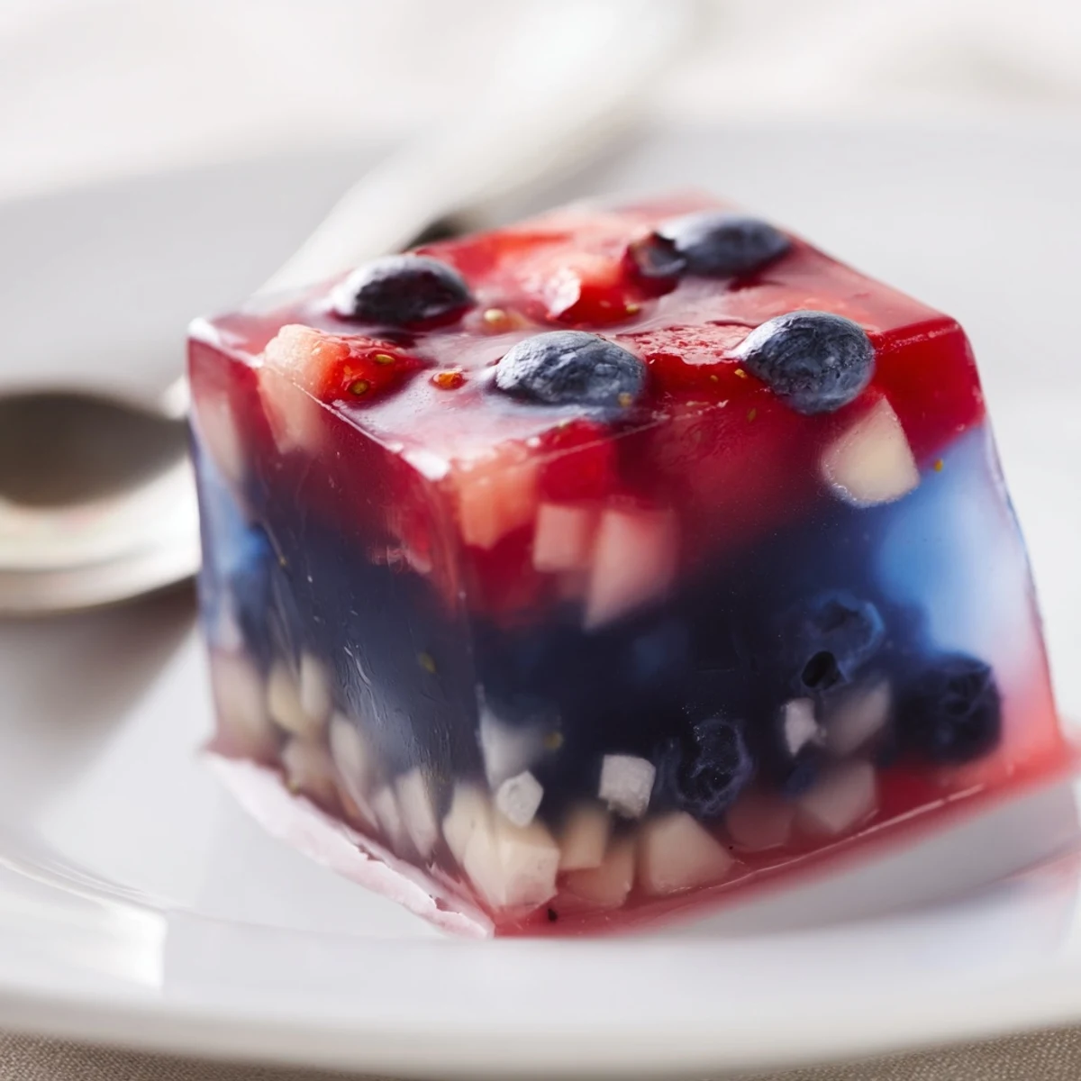 Bright fruit studded drinks cooled by Red White And Blue Ice Cubes Recipe.