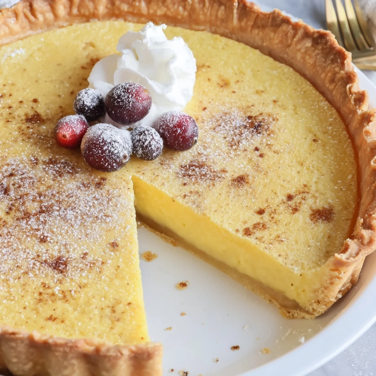 Christmas Eve Custard Pie