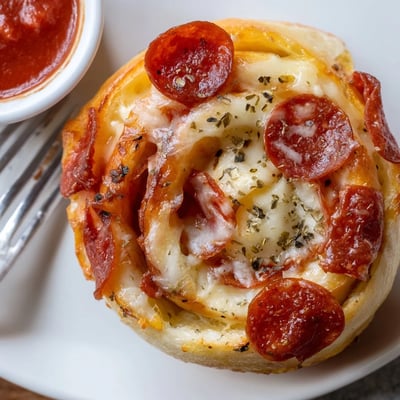 Fresh-baked Pepperoni Pizza Roll Breadsticks Recipe on parchment, brushed with buttery Parmesan