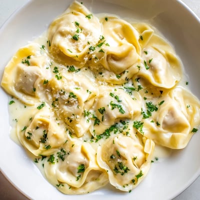 Chicken Tortellini with Cream Sauce